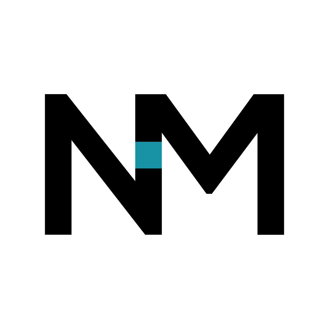 NM logo black text
